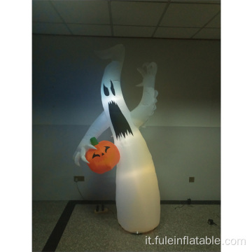 Zucca fantasma gonfiabile di Halloween per decorazioni